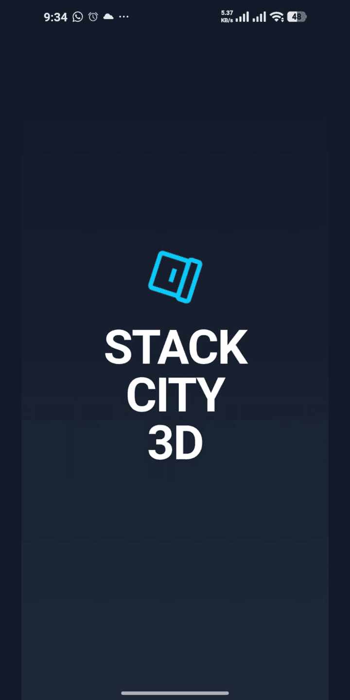 Stack City 3D splash screen